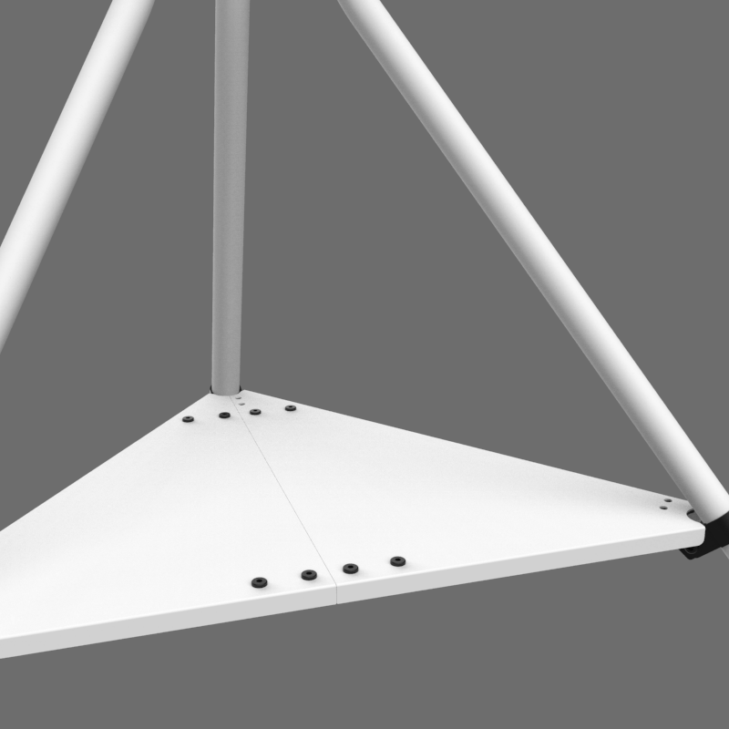 Trépied XTRARM Ahton - Meuble TV au sol Blanc