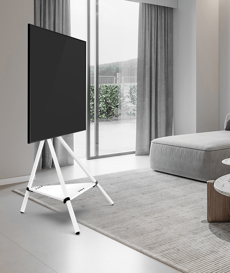 Trépied XTRARM Ahton - Meuble TV au sol Blanc