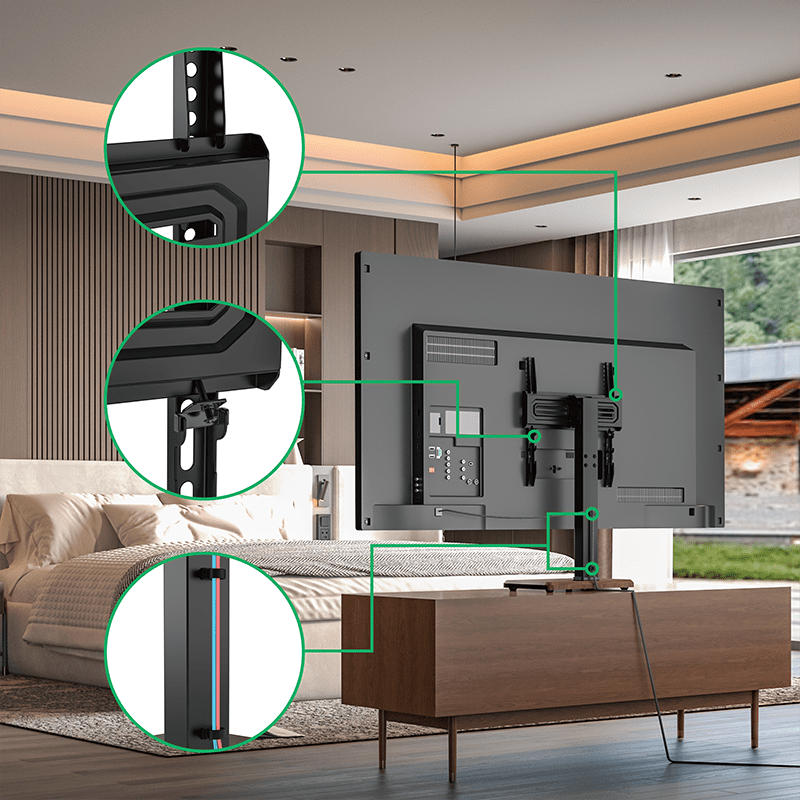 XTRARM TS1030 - Soporte TV Negro de mesa