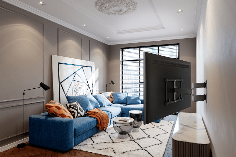 Vogel's TVM 5645 Draaibare meuble tv 40 -77 pouces platinegrijs