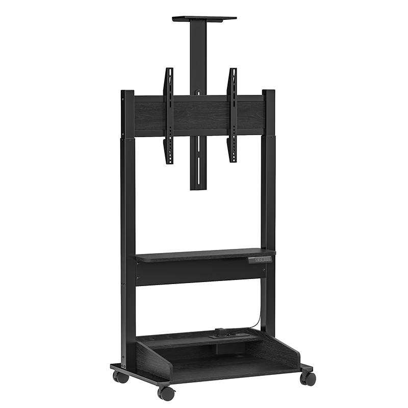 DQ Wall-Support Zelos noir Mobile – Meuble TV électrique sur pied