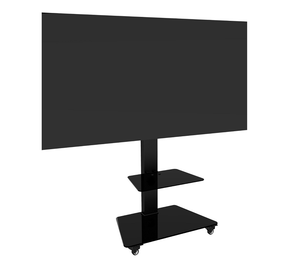 DQ Wall-Support Adrian 1 Mobil Soporte - Soporte Tv de suelo Nero