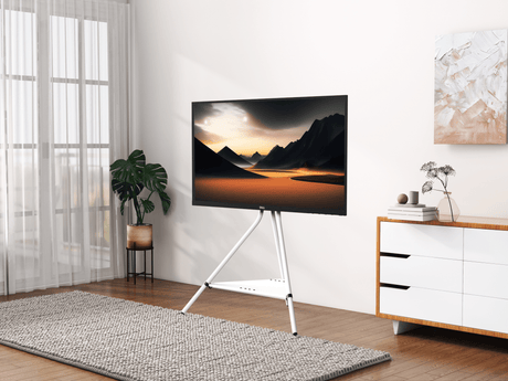 XTRARM Ahton Trípod - Soporte TV de suelo Blanco
