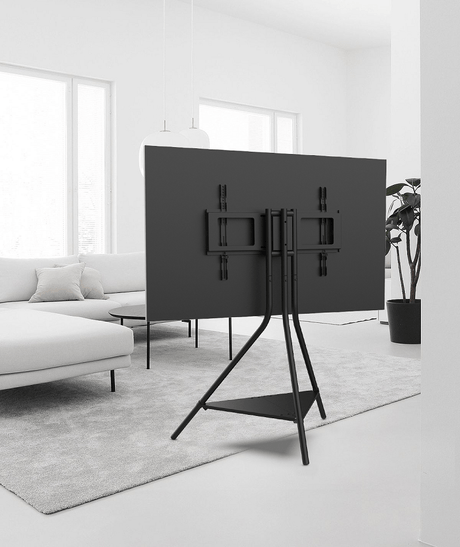 XTRARM Ahton Trípod - Soporte TV de suelo Negro