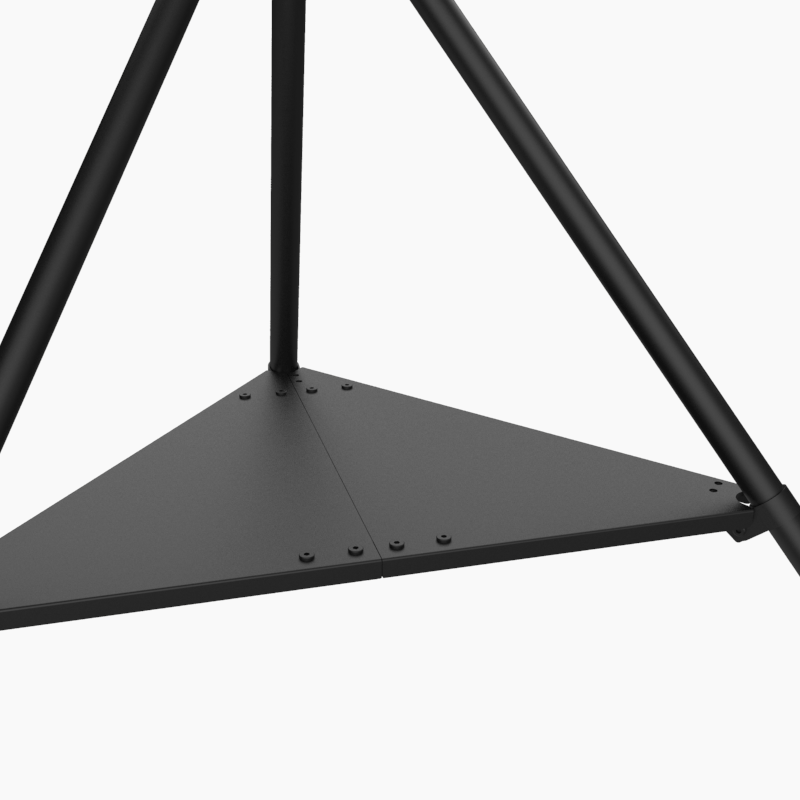 XTRARM Ahton Trípod - Soporte TV de suelo Negro