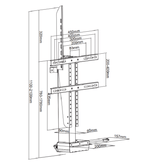 DQ Wall-Support Ares 1000 L - Ascensor TV electrico
