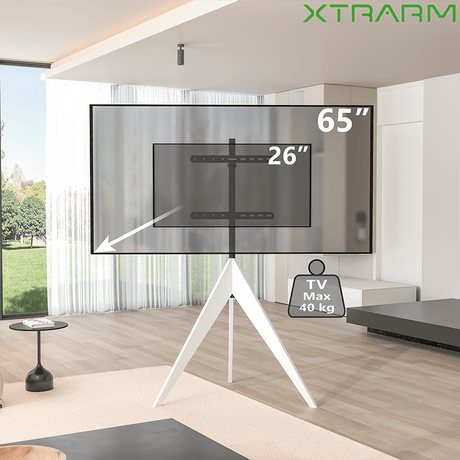 XTRARM Argo - Soporte TV de suelo Blanco/Gris