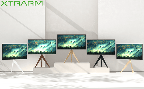 XTRARM Argo Trípod - Soporte TV de suelo Gris