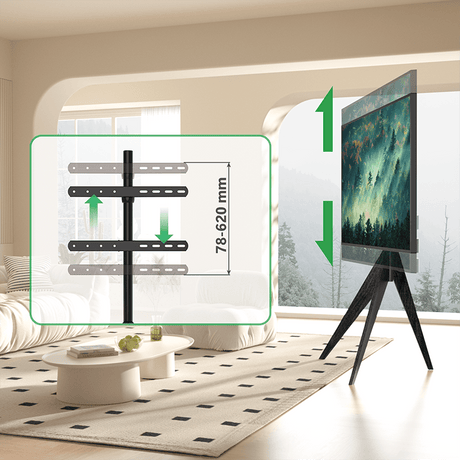 XTRARM Argo Trípod - Soporte TV de suelo Negro