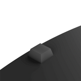 XTRARM Arius Meuble TV sur Pied Ovale Noir