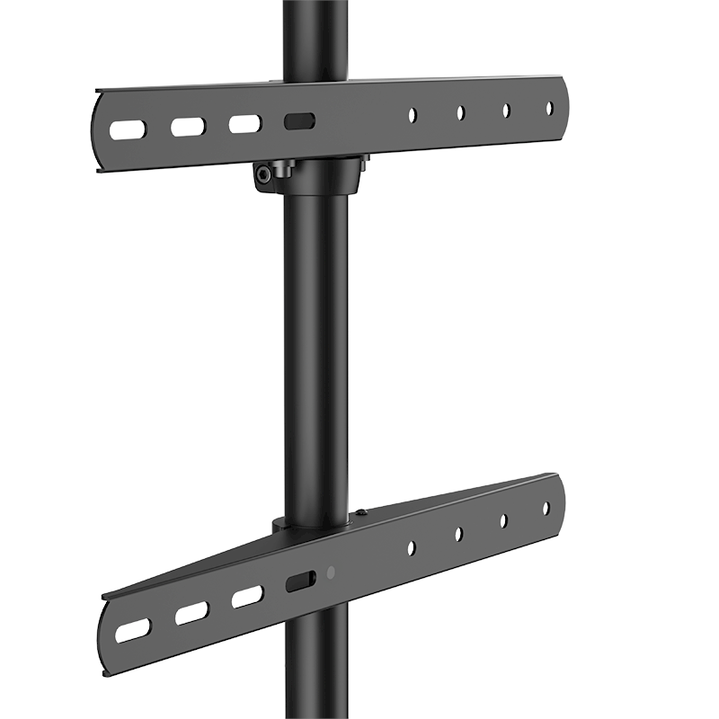 XTRARM Arius Meuble TV sur Pied Ovale Noir