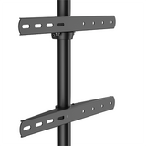 XTRARM Arius Meuble TV sur Pied Ovale Noir