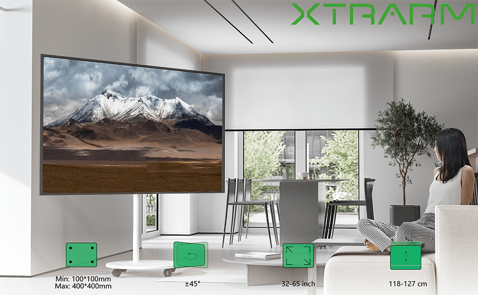 XTRARM Arius - Meuble TV au sol Blanc