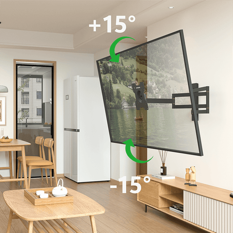 XTRARM Axis XL 108,5 cm Negro - Soporte de TV giratorio e inclinable