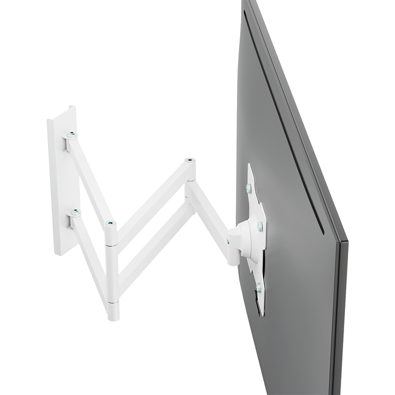 XTRARM Axis XL 70 cm Blanco - Soporte de TV giratorio e inclinable