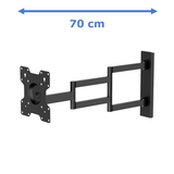XTRARM Axis XL 70 cm Noir - Meuble TV pivotant et inclinable