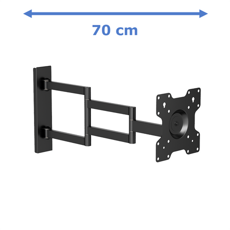 XTRARM Axis XL 70 cm Noir - Meuble TV pivotant et inclinable