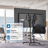 DQ Wall-Support Cato negro Móvil – Soporte Tv de pie