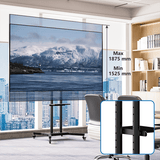 DQ Wall-Support Cato negro Móvil – Soporte Tv de pie