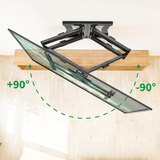 XTRARM Cratos 100 cm doble Rotate VESA 600 TV - Soporte TV de pared Negro