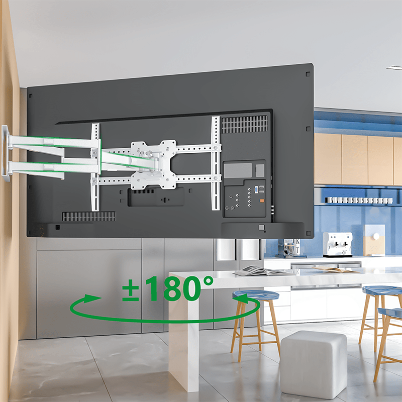 XTRARM Cratos 120 cm doble Rotate VESA 600 - Soporte TV de pared Blanco