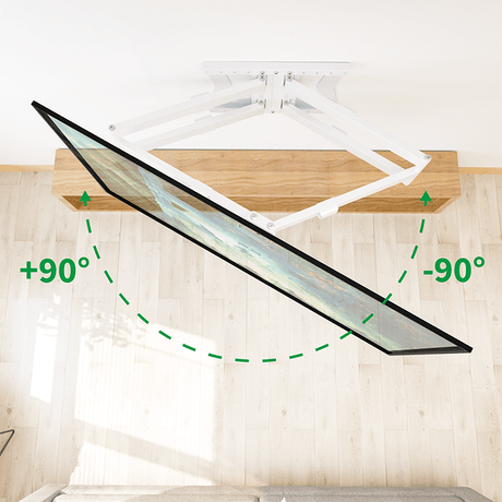 XTRARM Cratos 120 cm doble Rotate VESA 600 - Soporte TV de pared Blanco