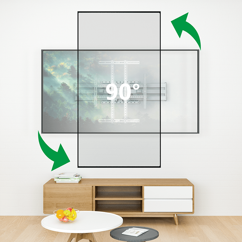 XTRARM Cratos 120 cm doble Rotate VESA 600 - Soporte TV de pared Blanco