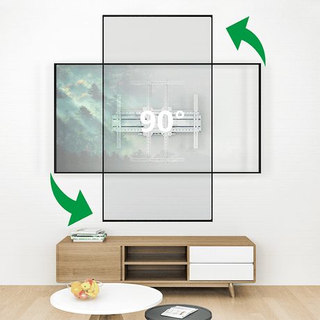 XTRARM Cratos 80 cm doble Rotate VESA 600 - Soporte TV de pared Blanco