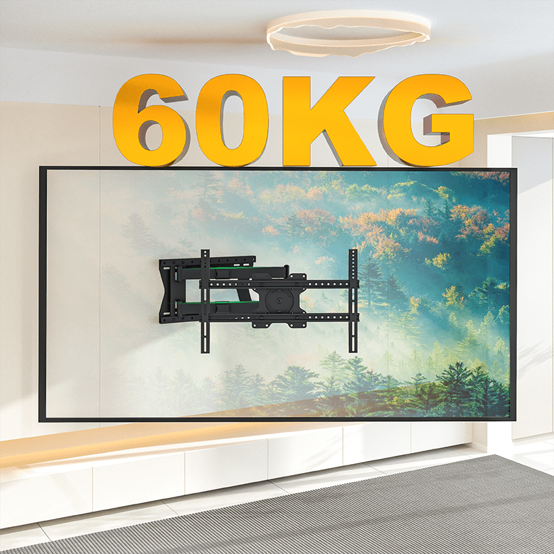 XTRARM Crius 100 cm Rotate VESA 600 - Soporte TV de pared Negro