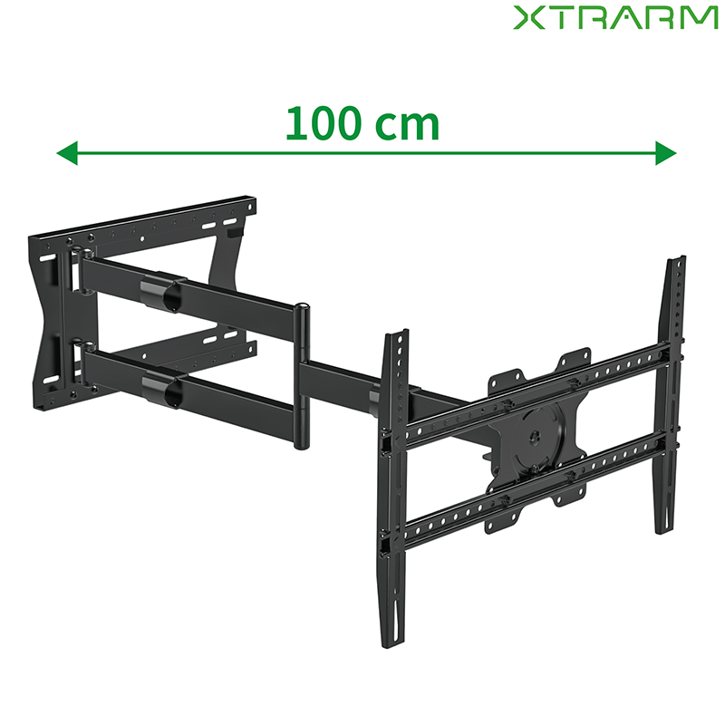 XTRARM Crius 100 cm Rotate VESA 600 - Soporte TV de pared Negro