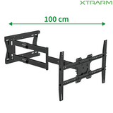 XTRARM Crius 100 cm Rotate VESA 600 - Soporte TV de pared Negro