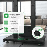 XTRARM Duolite negro Móvil – Soporte Tv de pie eléctrico