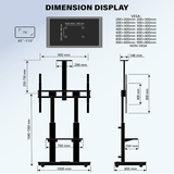 XTRARM Duolite negro – Soporte Tv de pie Manual