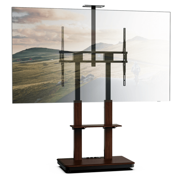 XTRARM Duolite negro/nogal Móvil – Soporte Tv de pie eléctrico