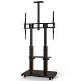 XTRARM Duolite negro/nogal Móvil – Soporte Tv de pie eléctrico