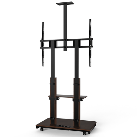 XTRARM Duolite negro/nogal Móvil – Soporte Tv de pie eléctrico