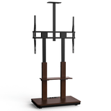 XTRARM Duolite negro/nogal Móvil – Soporte Tv de pie eléctrico