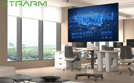 XTRARM Elevate Nogal - Soporte de suelo eléctrico