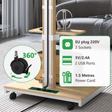 XTRARM Elite blanco/haya Móvil – Soporte Tv de pie eléctrico