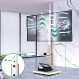 XTRARM Elite blanco/haya – Soporte Tv de pie Manual