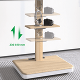 XTRARM Elite blanco/haya – Soporte Tv de pie Manual