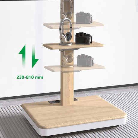 XTRARM Elite blanco/haya – Soporte Tv de pie Manual