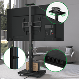 XTRARM Elite negro Móvil – Soporte Tv de pie eléctrico