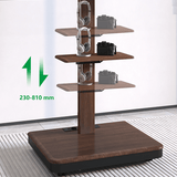 XTRARM Elite negro/nogal Móvil – Soporte Tv de pie eléctrico