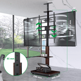 XTRARM Elite negro/nogal – Soporte Tv de pie Manual