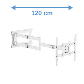 XTRARM Ferrom 120 cm Rotate VESA 400 - Soporte TV de pared blanco