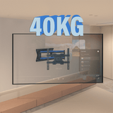 DQ Wall-Support Hercules 2.0 120 cm Flex VESA 400 - Soporte TV de pared Negro