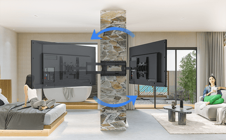 DQ Wall-Support Hercules 2.0 80 cm Flex - Soporte TV de pared Negro