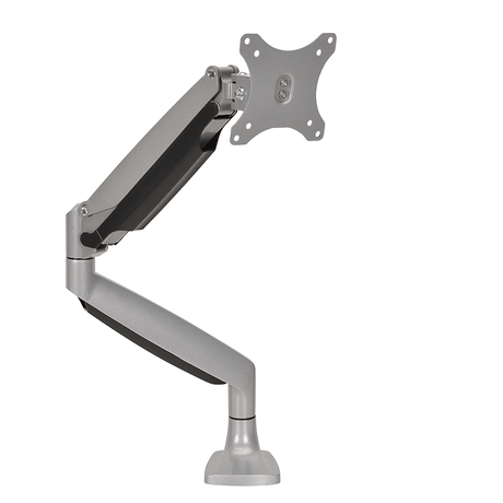 DQ Wall-Support Nika Brazo para un Monitor Gris con resorte de gas