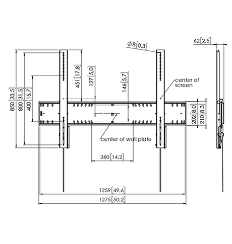 Vogel's Professional PFW 6910 Inclinable - Soporte TV de pared Negro